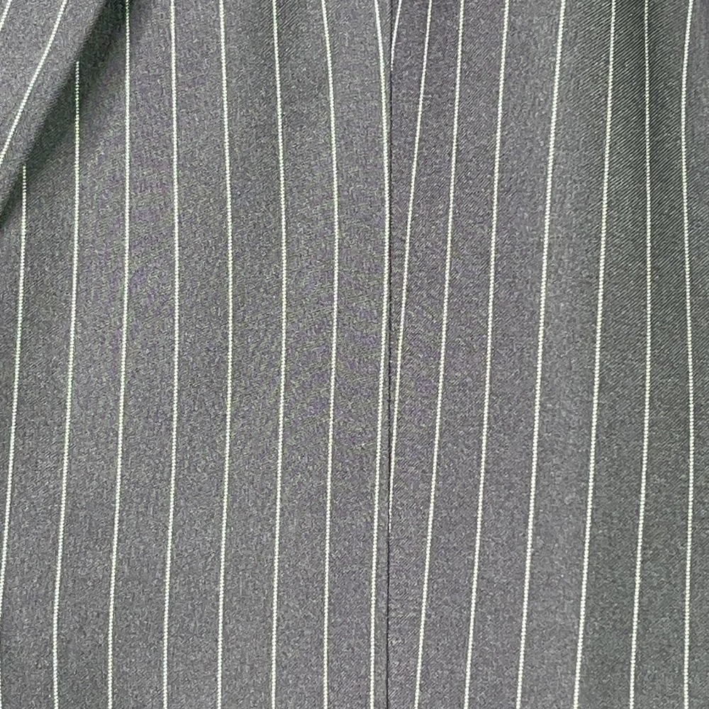 Banana Republic Factory Blazer Womens 8 Gray Pinstripe Sculpted Suit Jacket - Picture 3 of 9